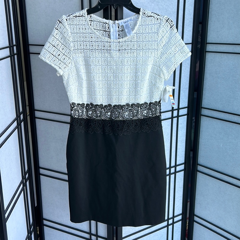NWT Bar III São Paulo Black and White Dress